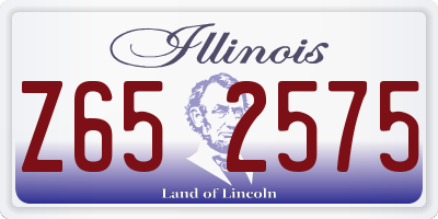 IL license plate Z652575