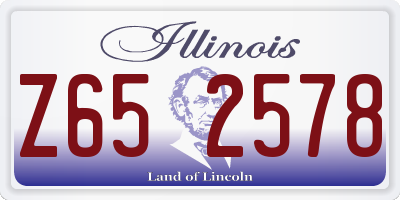 IL license plate Z652578