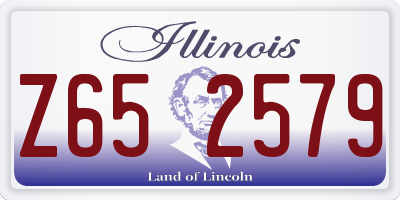 IL license plate Z652579