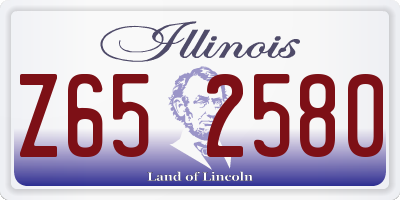 IL license plate Z652580
