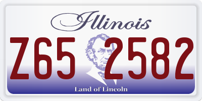 IL license plate Z652582