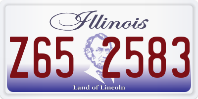 IL license plate Z652583