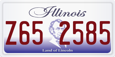 IL license plate Z652585