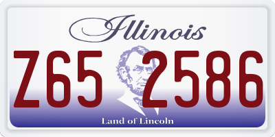 IL license plate Z652586