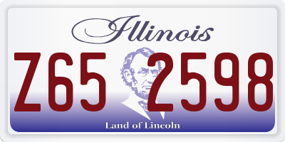 IL license plate Z652598