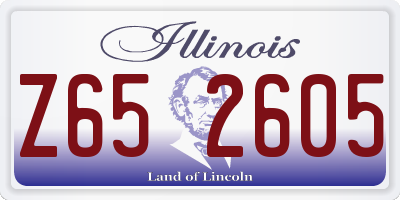 IL license plate Z652605