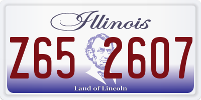 IL license plate Z652607