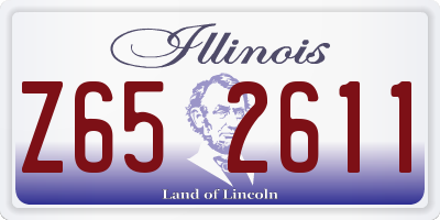 IL license plate Z652611