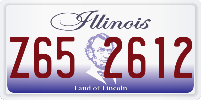 IL license plate Z652612