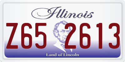 IL license plate Z652613
