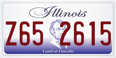 IL license plate Z652615