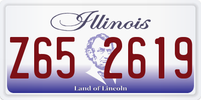 IL license plate Z652619
