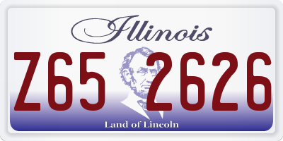 IL license plate Z652626