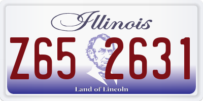 IL license plate Z652631