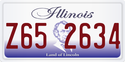 IL license plate Z652634