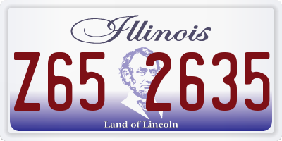 IL license plate Z652635