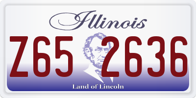 IL license plate Z652636