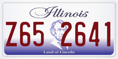 IL license plate Z652641