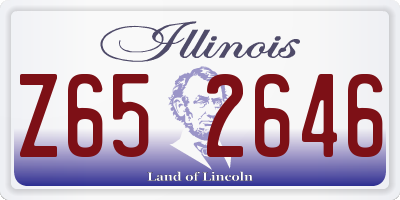 IL license plate Z652646