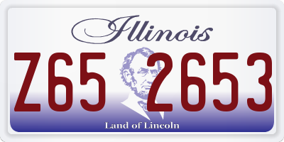 IL license plate Z652653