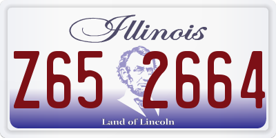 IL license plate Z652664