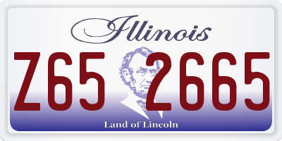 IL license plate Z652665