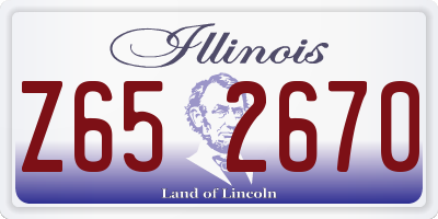 IL license plate Z652670