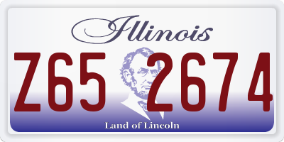 IL license plate Z652674