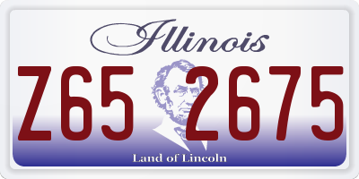 IL license plate Z652675
