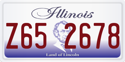 IL license plate Z652678