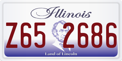 IL license plate Z652686