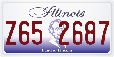 IL license plate Z652687