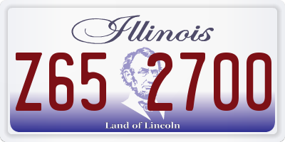 IL license plate Z652700