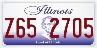 IL license plate Z652705