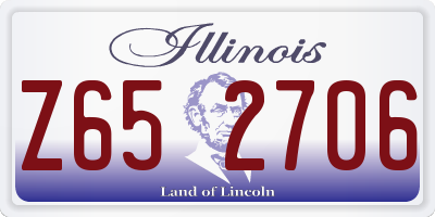 IL license plate Z652706