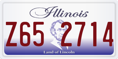 IL license plate Z652714