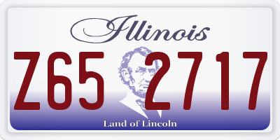 IL license plate Z652717