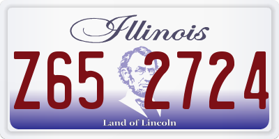 IL license plate Z652724