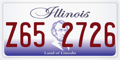 IL license plate Z652726