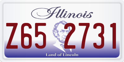 IL license plate Z652731