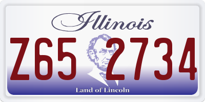 IL license plate Z652734