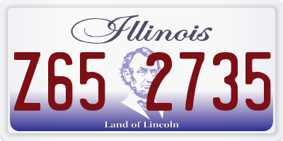 IL license plate Z652735