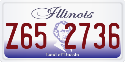 IL license plate Z652736