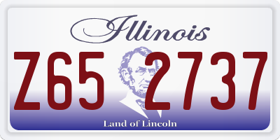 IL license plate Z652737
