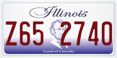 IL license plate Z652740