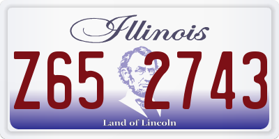 IL license plate Z652743
