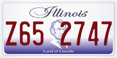 IL license plate Z652747