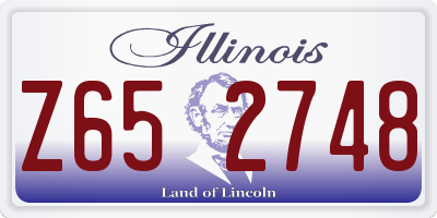 IL license plate Z652748