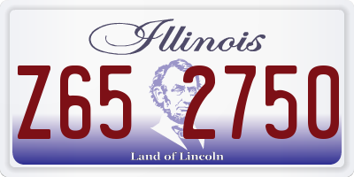 IL license plate Z652750