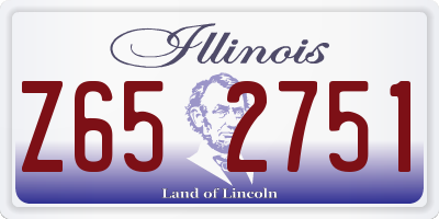 IL license plate Z652751